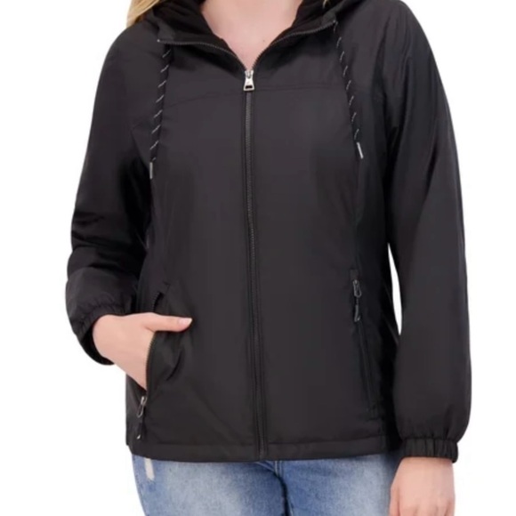 NAUTICA Women's Black Hooded Jacket - Picture 1 of 3